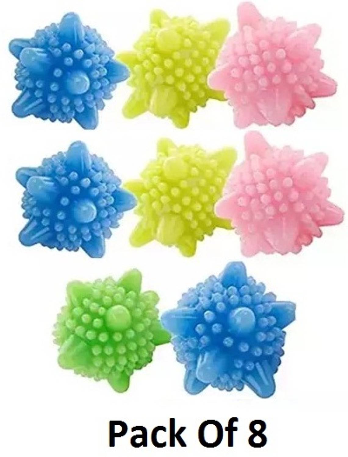 AirSoft 8 Silicone Washing Machine Winding Laundry High Quality Reusable Balls Detergent Bar