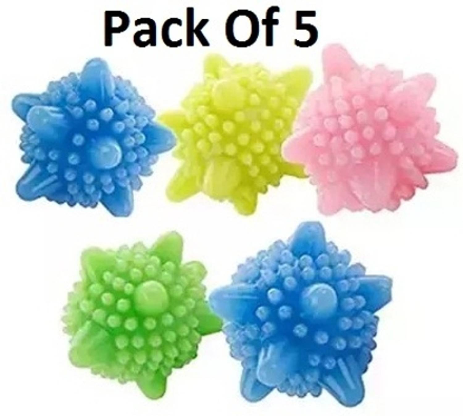 AirSoft 5 Silicone Washing Machine Winding Laundry High Quality Reusable Balls Detergent Bar
