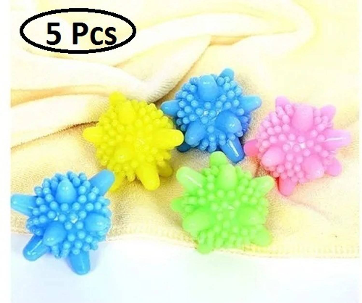 AirSoft 5 Winding Laundry Anti-tangle Silicone Washing Machine Reusable Balls Detergent Bar