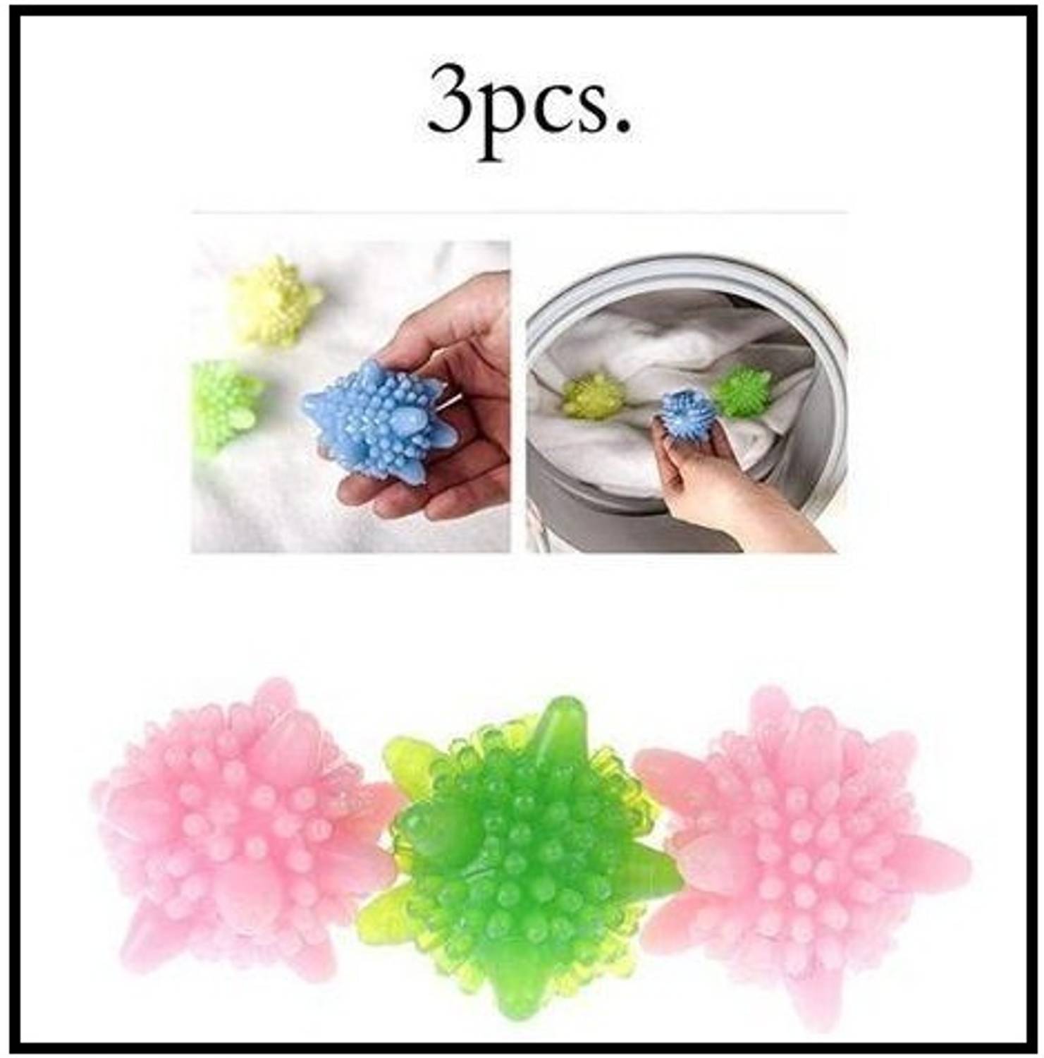AirSoft 3 Silicone Washing Machine Winding Laundry High Quality Reusable Balls Detergent Bar