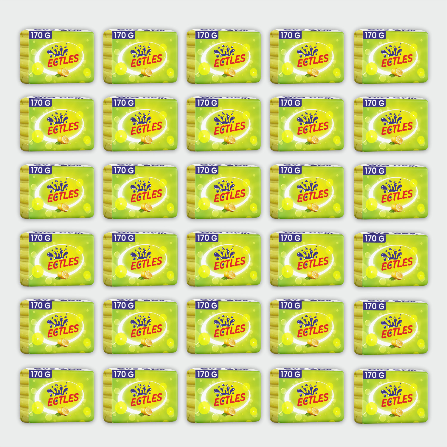 Image of ECTLES Big Bar Soap Super Value Pack ( 5100 G Pack Of 30 ) Detergent Bar