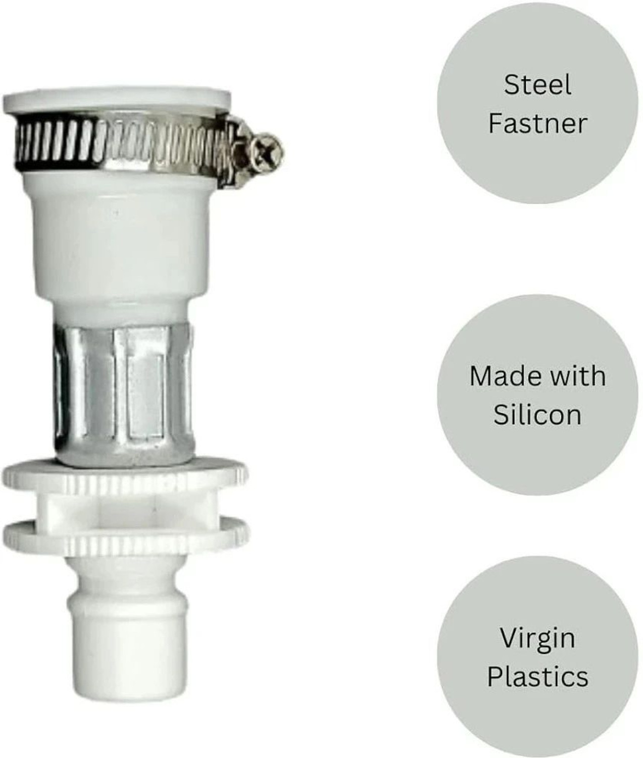 Image of Siana Faucet Water Tap Adapter Pipe Connector (Pack of 2) Washing Machine Inlet Hose