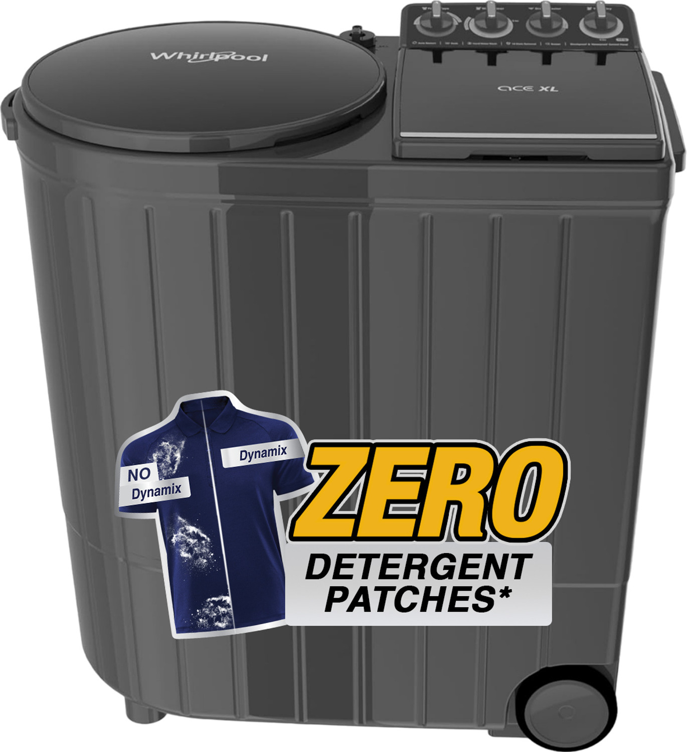 Image of Whirlpool 10 kg Ace XL Semi Automatic Top Load Washing Machine Grey
