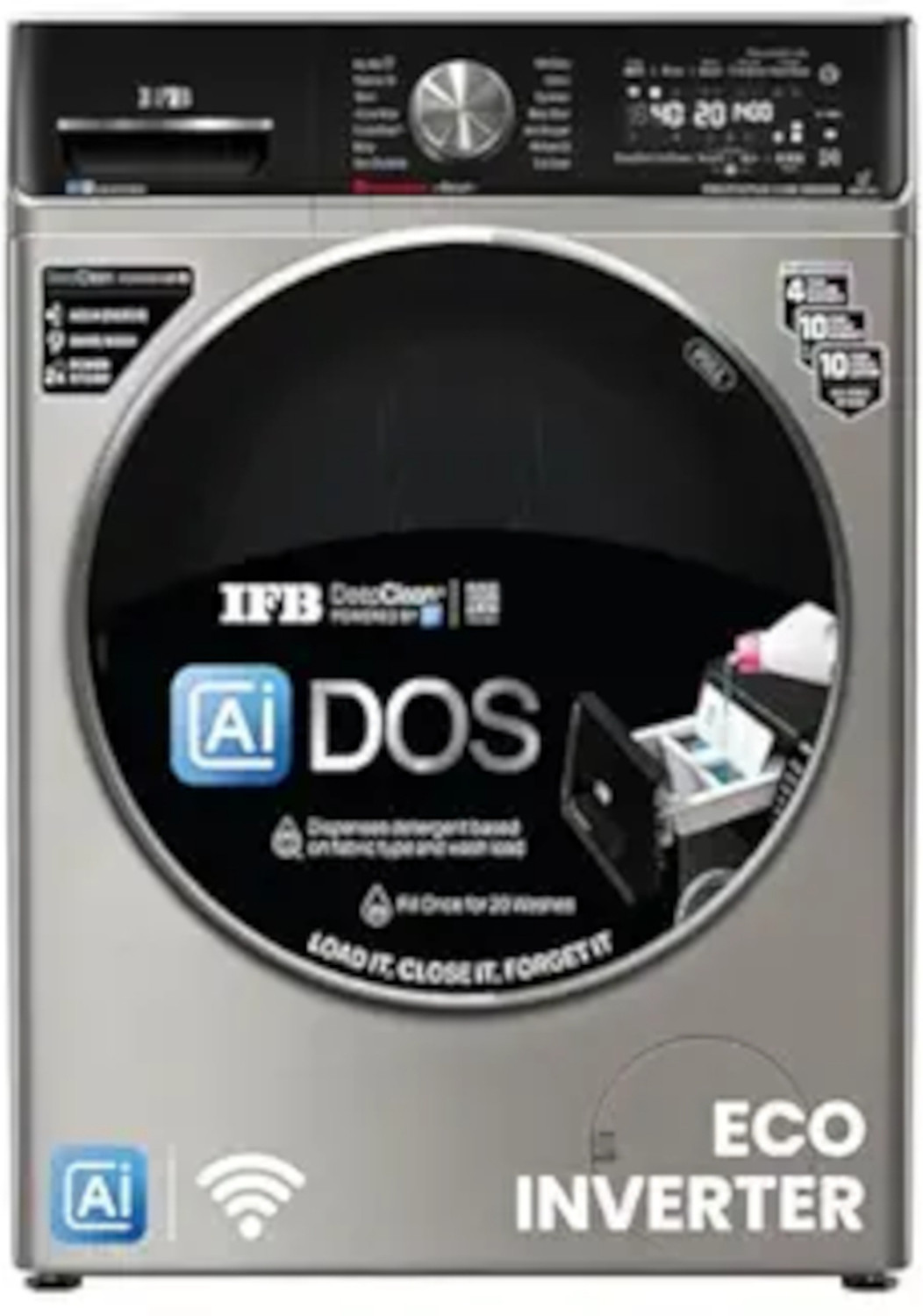 Image of IFB 11 kg Fully Automatic Front Load Washing Machine with In-built Heater Silver