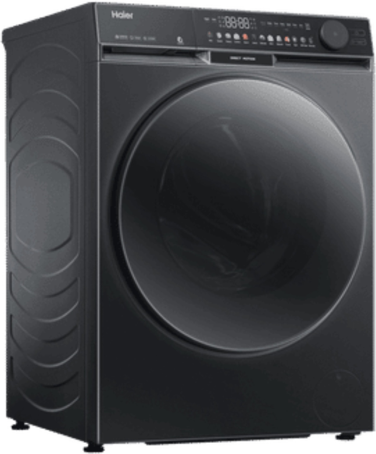 Image of Haier 12 kg 5 Star with AI Color Panel, One-Touch Smart Wash, Fabric Detection, Inbuilt Heater, WiFi Enabled, Washer Fully Automatic Front Load Washing Machine with In-built Heater Black