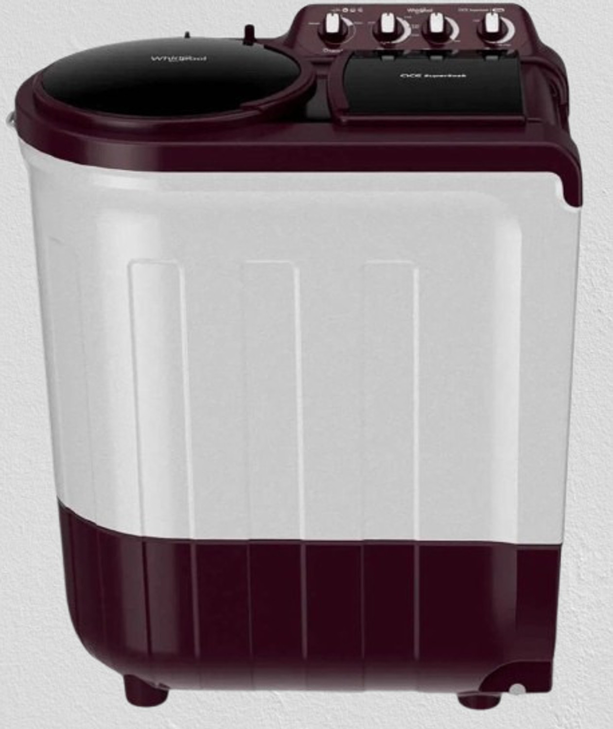 Image of Whirlpool 7 kg Semi Automatic Top Load Washing Machine Maroon
