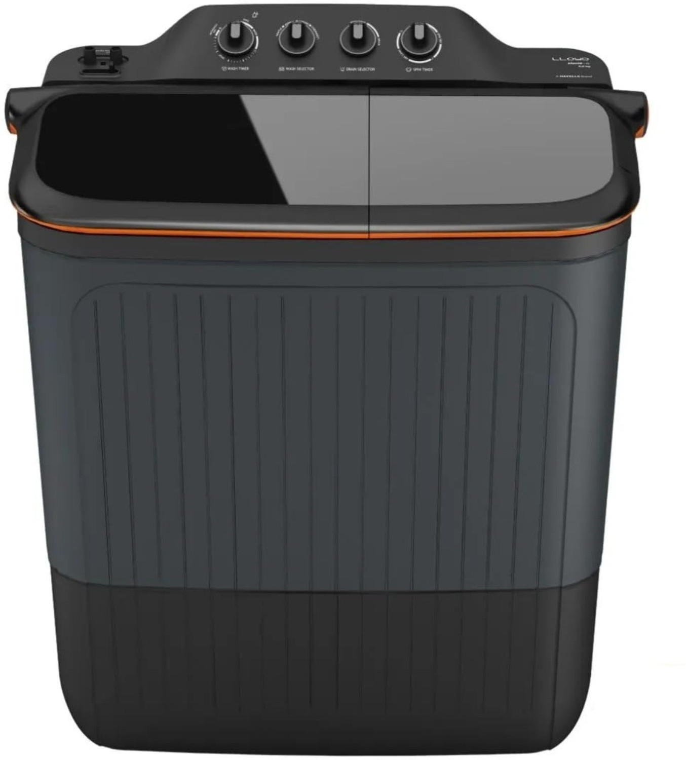 Image of Lloyd 8 kg Semi Automatic Top Load Black, Grey (GLWS805EXAVG)