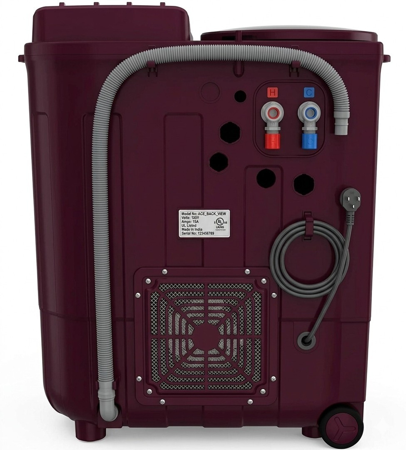 Image of Whirlpool 8.5 kg Semi Automatic Top Load Washing Machine Maroon