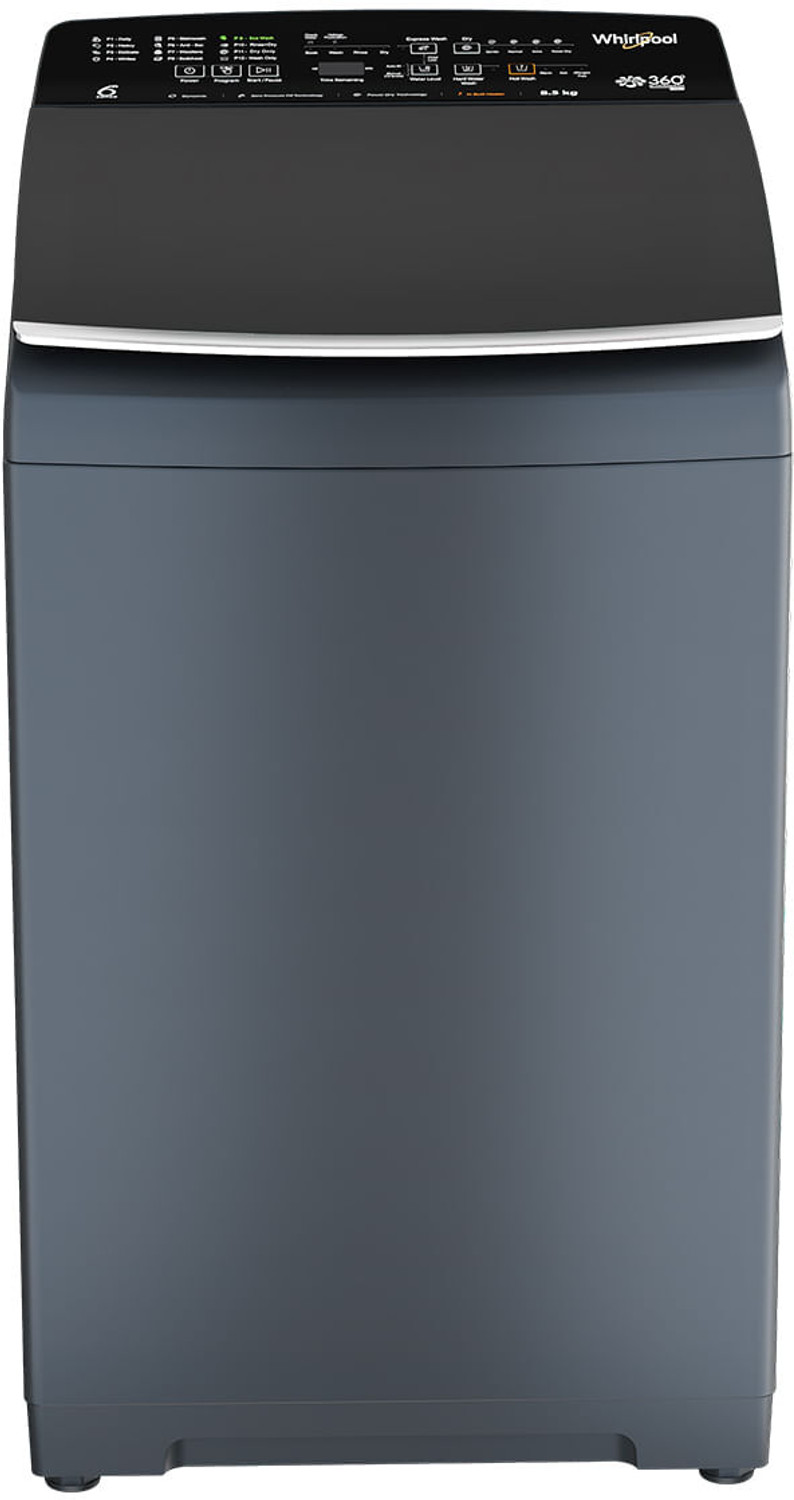 Image of Whirlpool 8.5 kg Fully Automatic Top Load Washing Machine with In-built Heater Grey