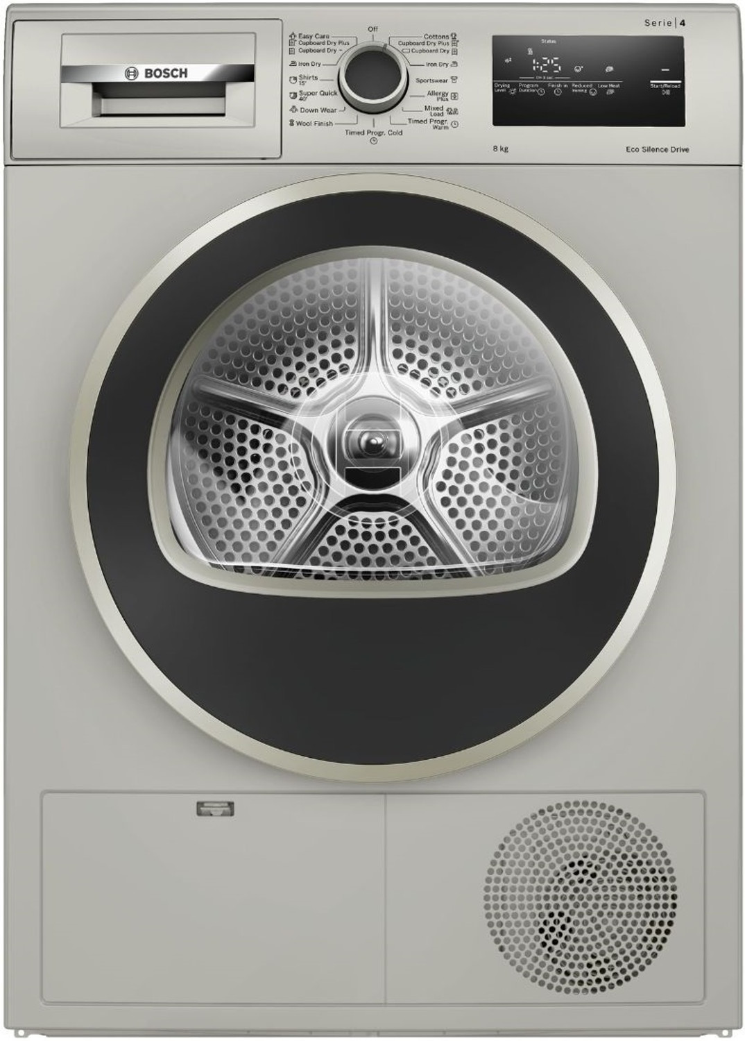 Image of BOSCH 8 kg Dryer with In-built Heater Silver