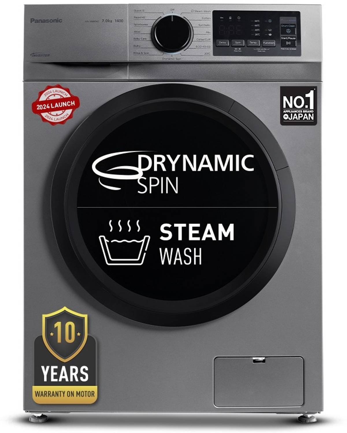 Panasonic 7 kg Fully Automatic Front Load Washing Machine with In