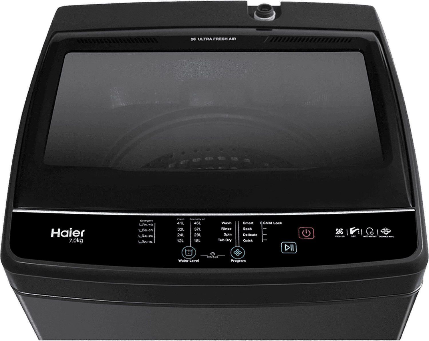 Image of Haier 8 kg Fully Automatic Top Load Washing Machine Silver