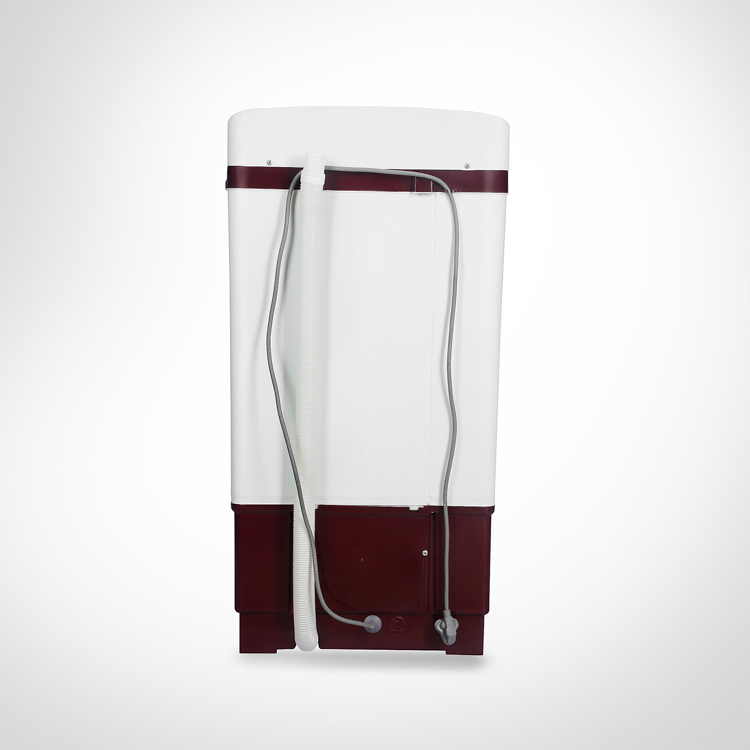 Image of Voltas Beko by A Tata Product 7.5 kg washing machine with Transparent lid Semi Automatic Top Load Maroon, White