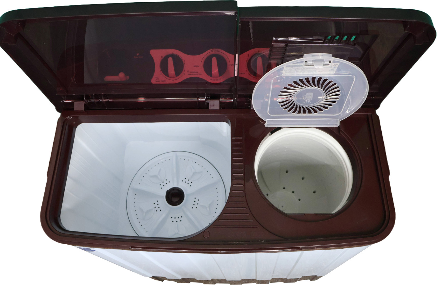 Image of wintax 7.5 kg Semi Automatic Top Load Washing Machine Maroon