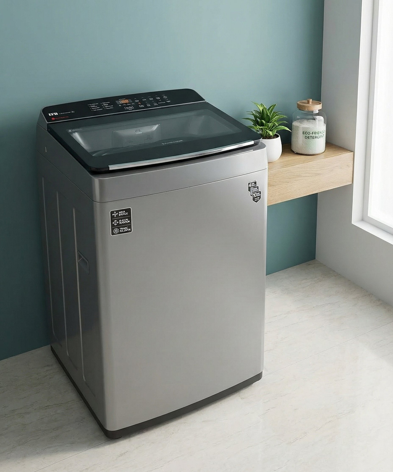 Image of IFB 7 kg Fully Automatic Top Load Washing Machine with In-built Heater Grey
