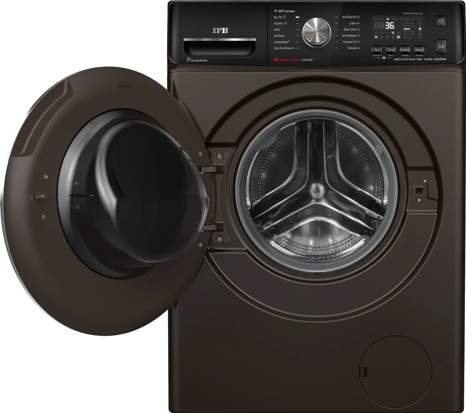Image of IFB 10 kg Fully Automatic Front Load Washing Machine with In-built Heater Black