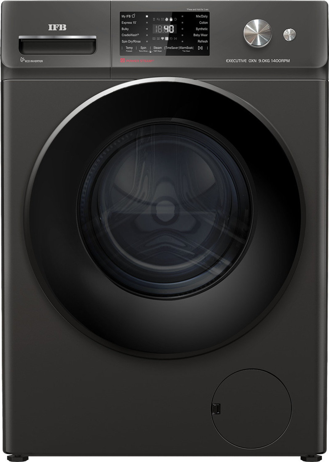 Image of IFB 9 kg Fully Automatic Front Load Washing Machine with In-built Heater Grey