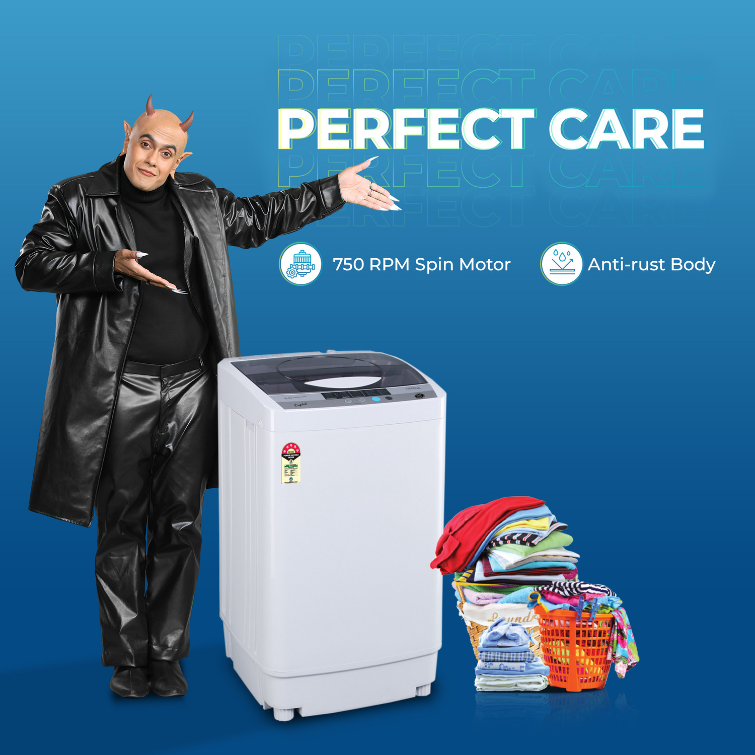 Image of ONIDA 6 kg 5 Star 10 Wash Programs Stainless Steel Drum Fully Automatic Top Load Washing Machine Grey