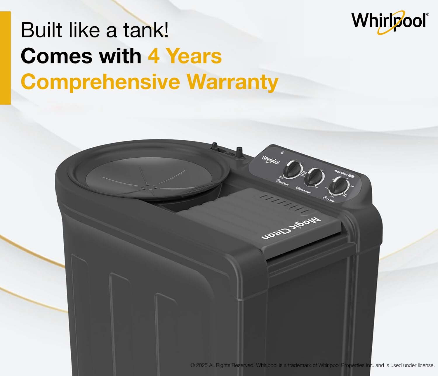 Image of Whirlpool 7 kg 5 Star with Ace Wash Station, 1400 RPM Speed and Rust Proof Semi Automatic Top Load Washing Machine Grey