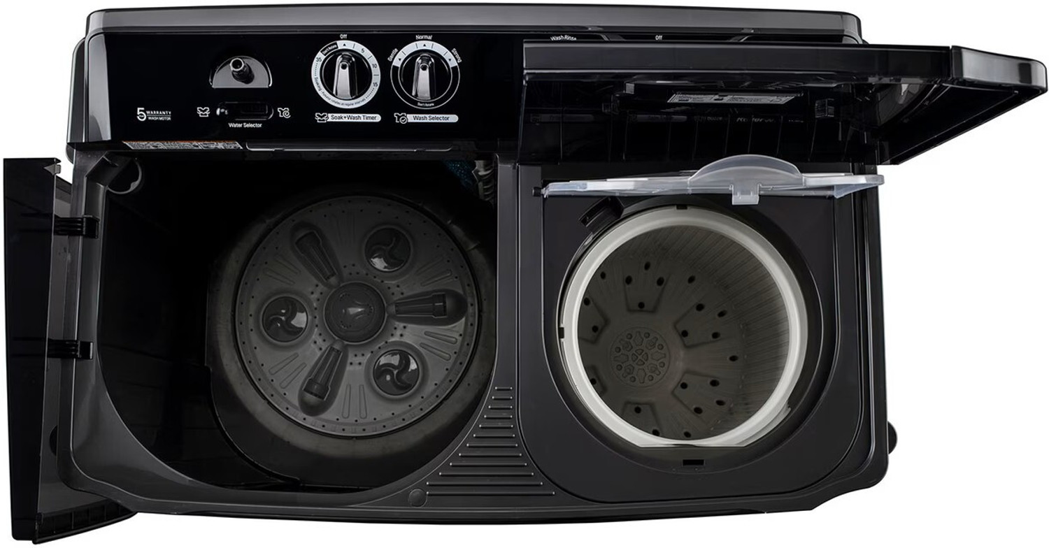Image of LG 11.5 kg Semi Automatic Top Load Washing Machine Black