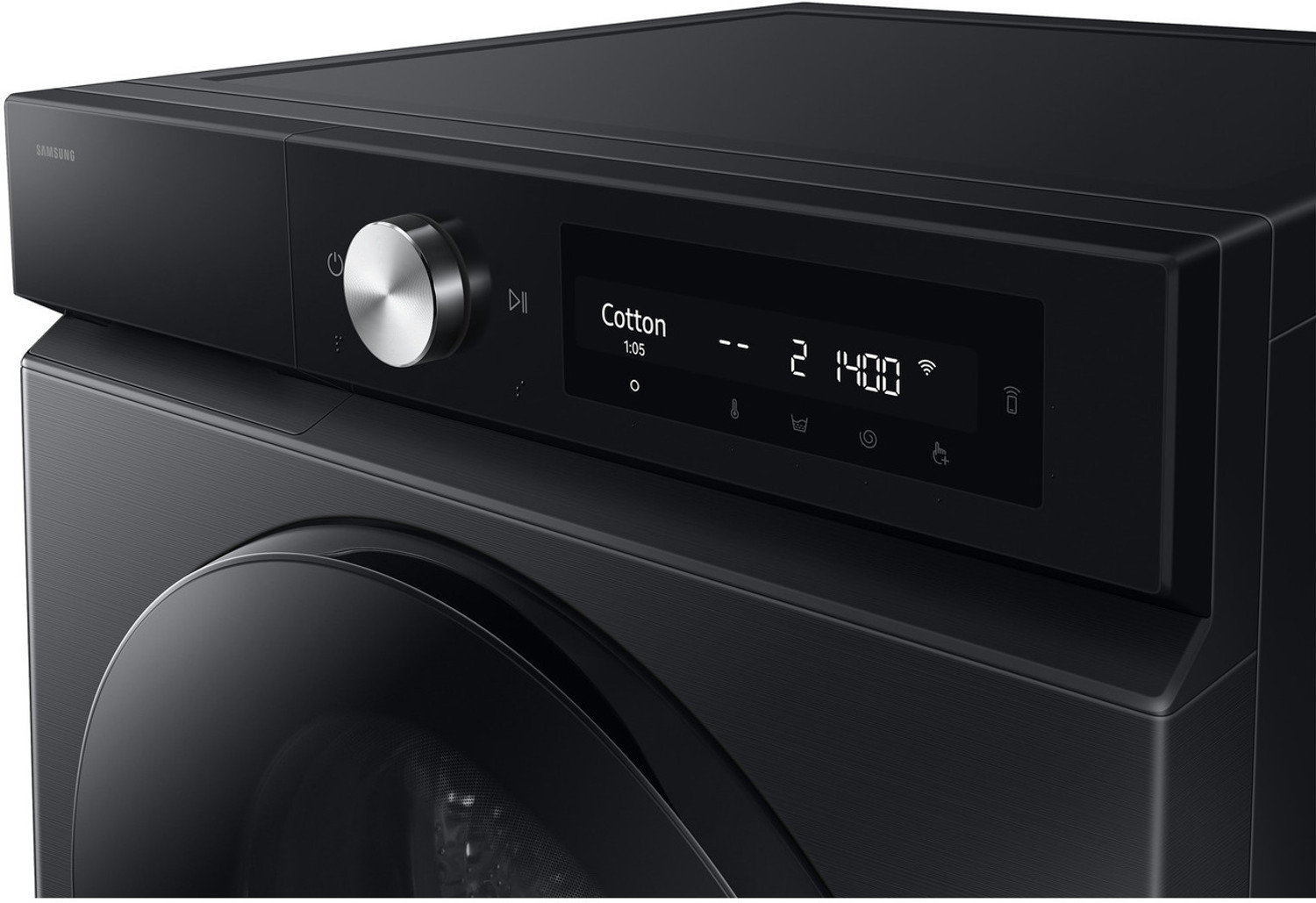 Image of Samsung 12 kg Fully Automatic Front Load Washing Machine with In-built Heater Black