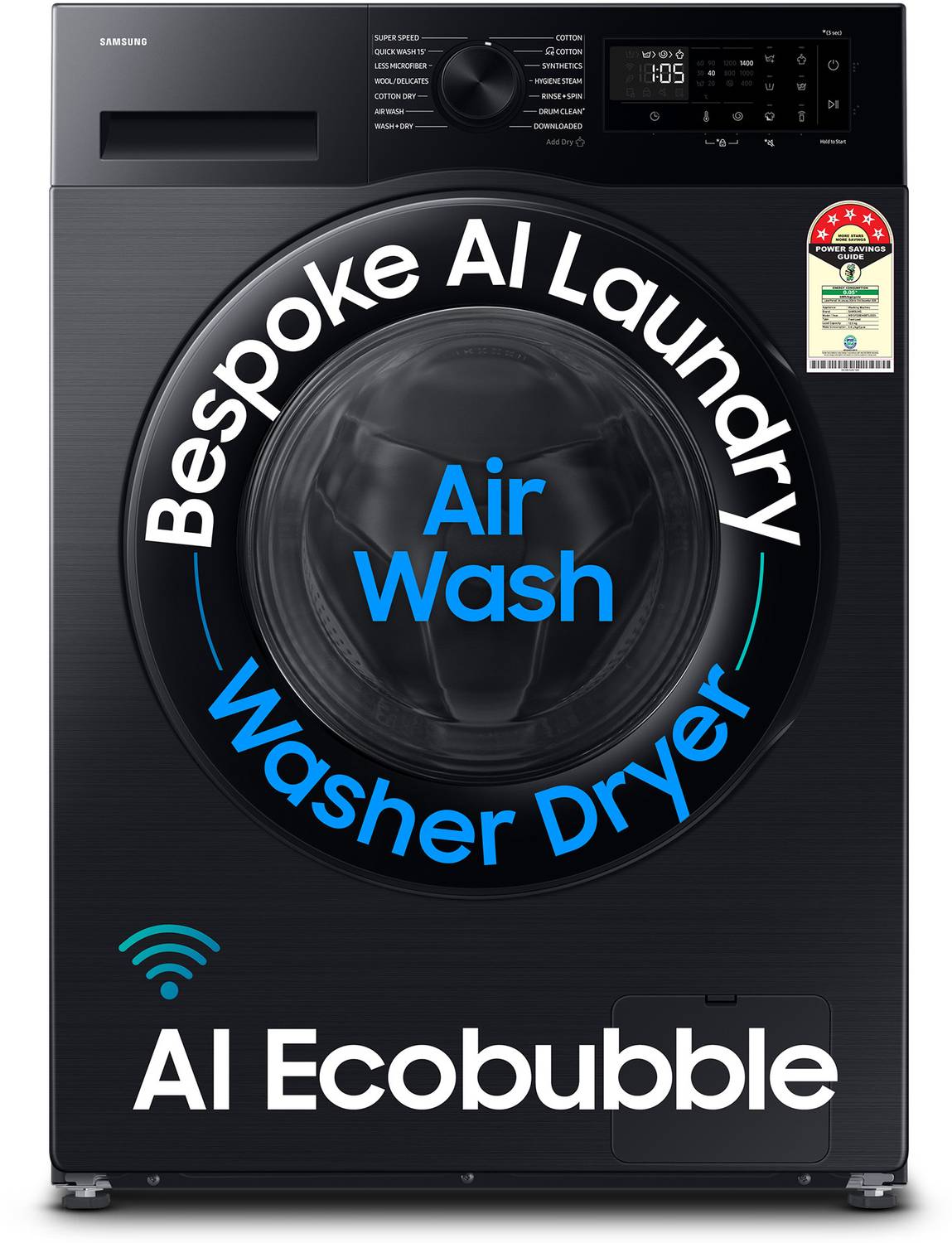 Samsung 12 kg 5 Star AI EcoBubble Front Load Washing Machine