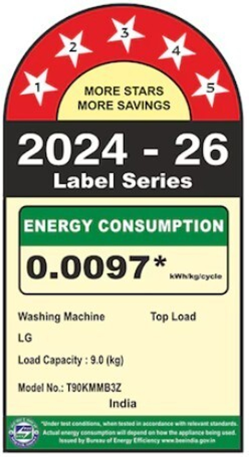 Image of LG 9 kg Fully Automatic Top Load Washing Machine Black