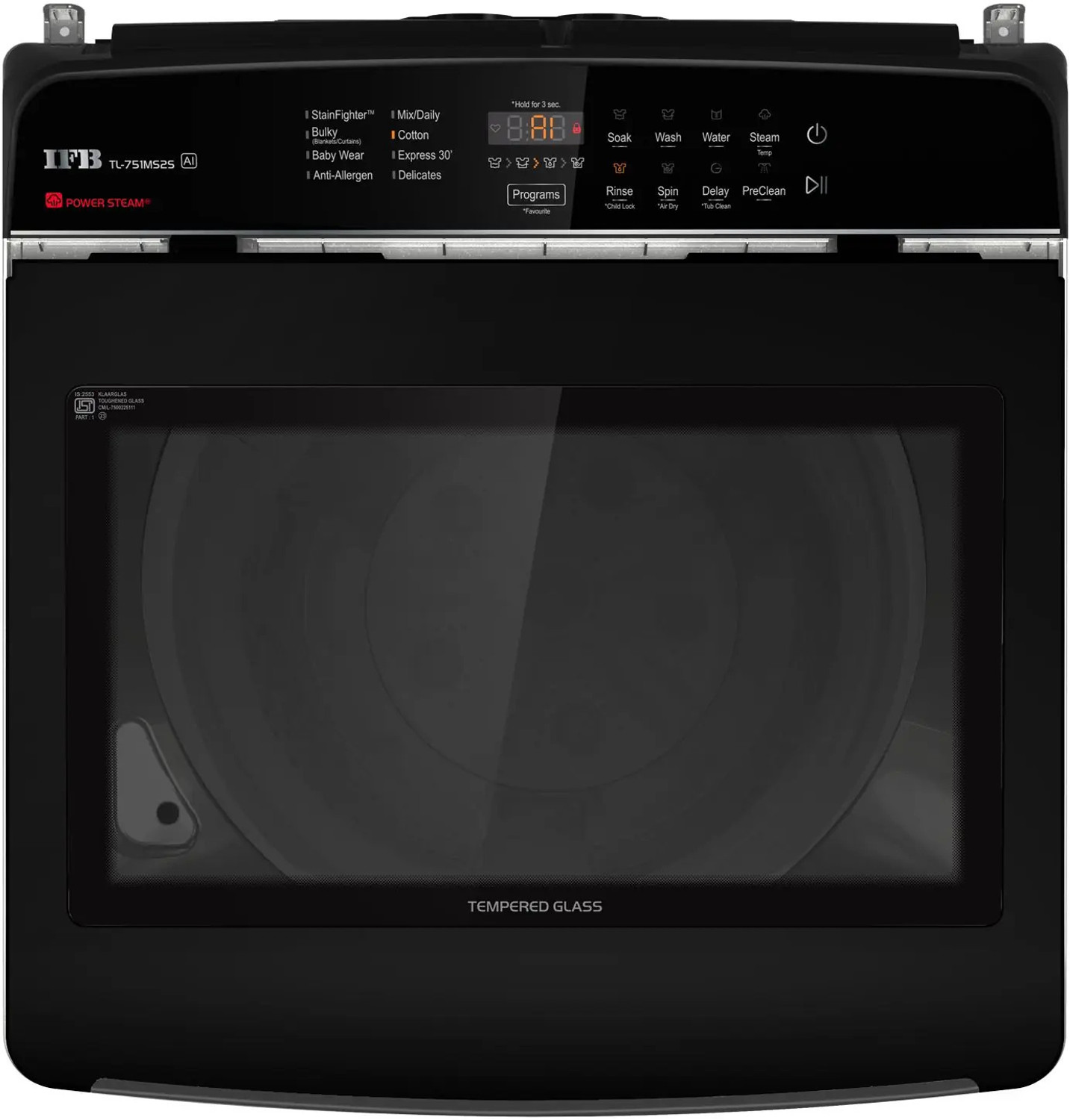 Image of IFB 7.5 kg Fully Automatic Top Load Washing Machine with In-built Heater Grey