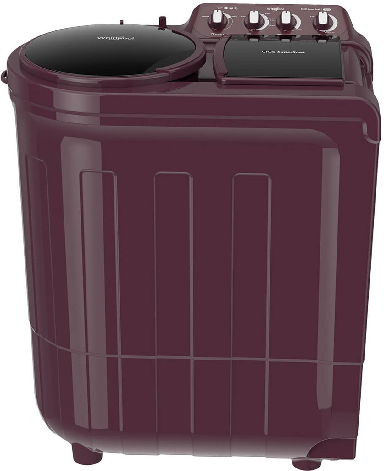 Whirlpool 7.5 kg Semi Automatic Top Load Maroon (30274)