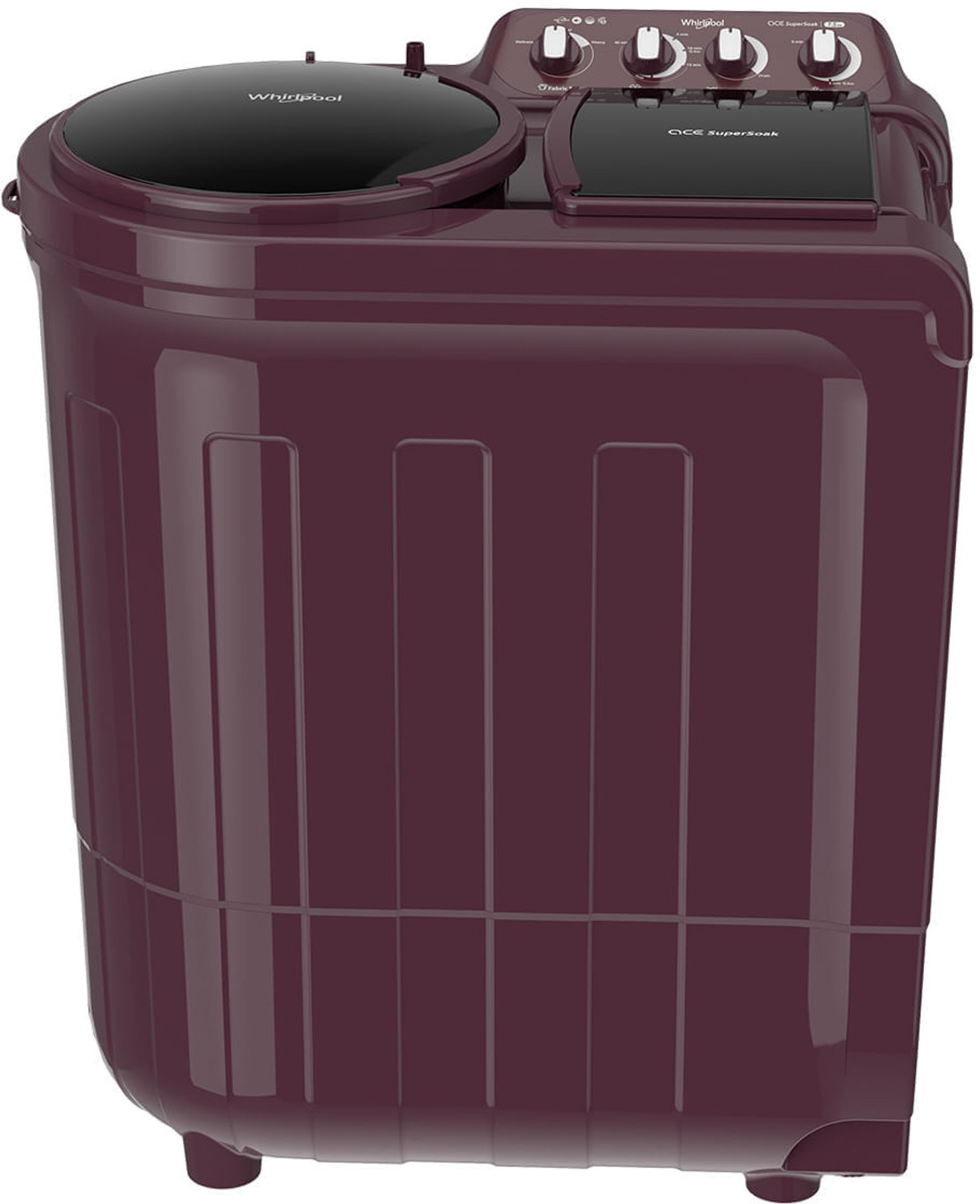 Image of Whirlpool 7.5 kg Semi Automatic Top Load Washing Machine Maroon