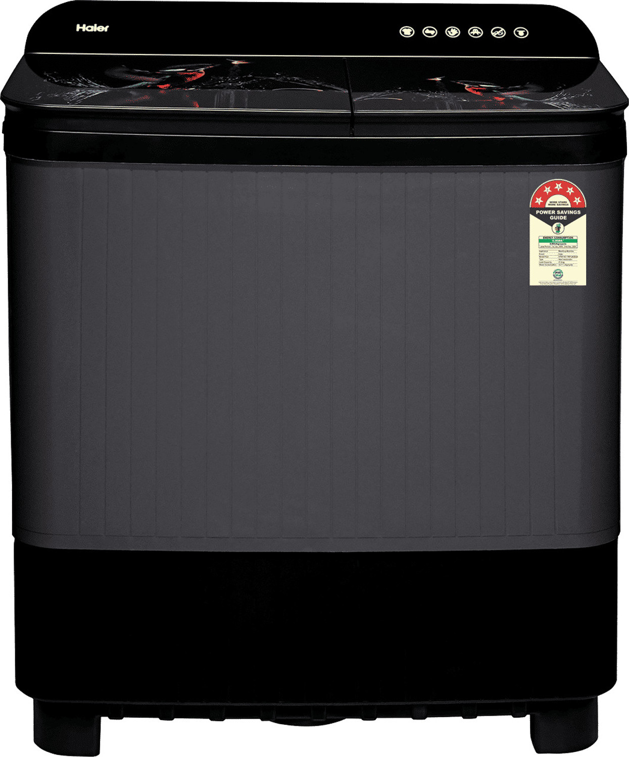 Image of Haier 11 Kg Semi Automatic Top Load Washing Machine Black