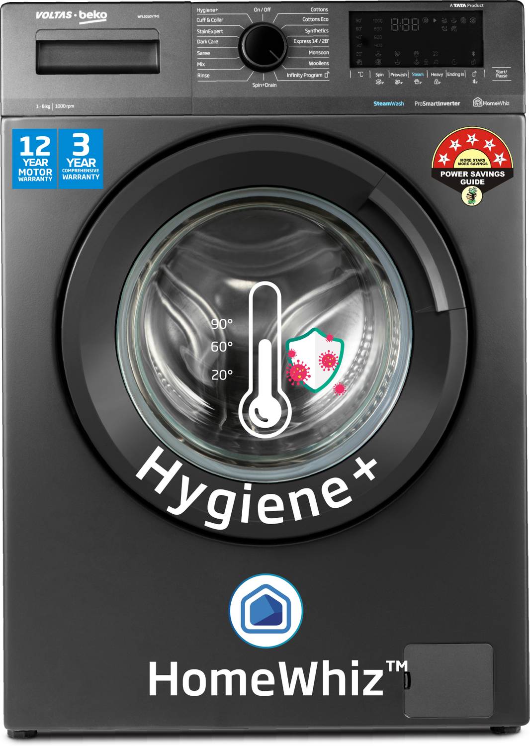 Voltas Beko 6 kg Steam Wash and Bluetooth enabled Fully Automatic