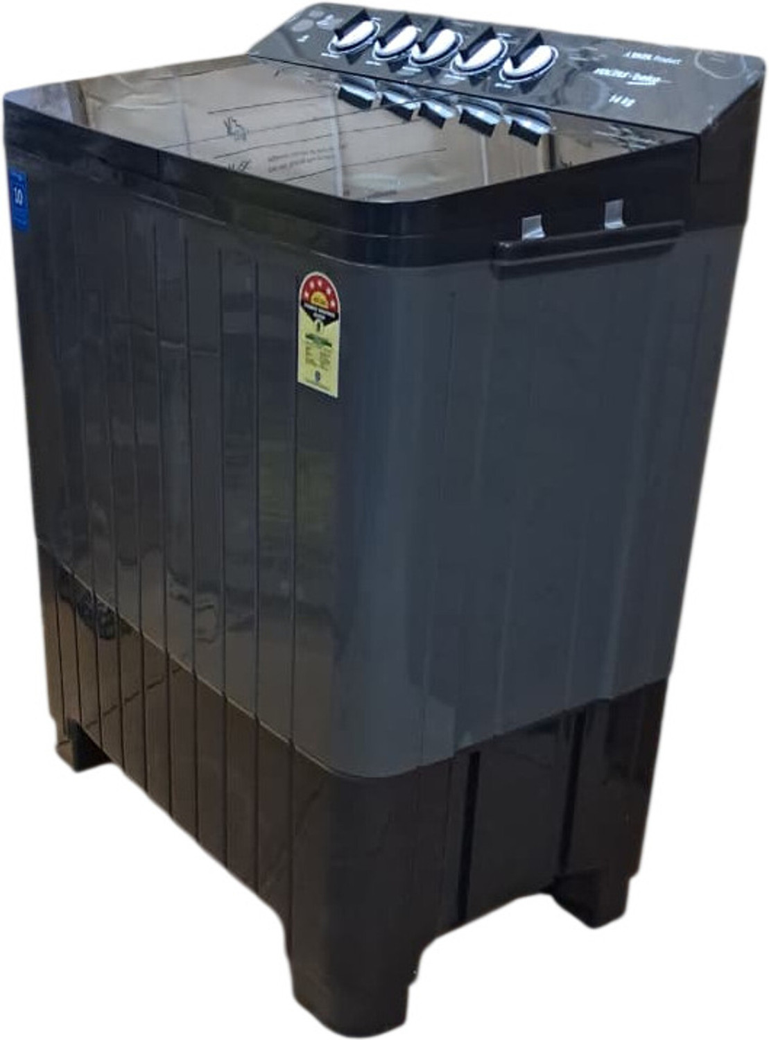 Image of Voltas 10 kg Semi Automatic Top Load Washing Machine Black