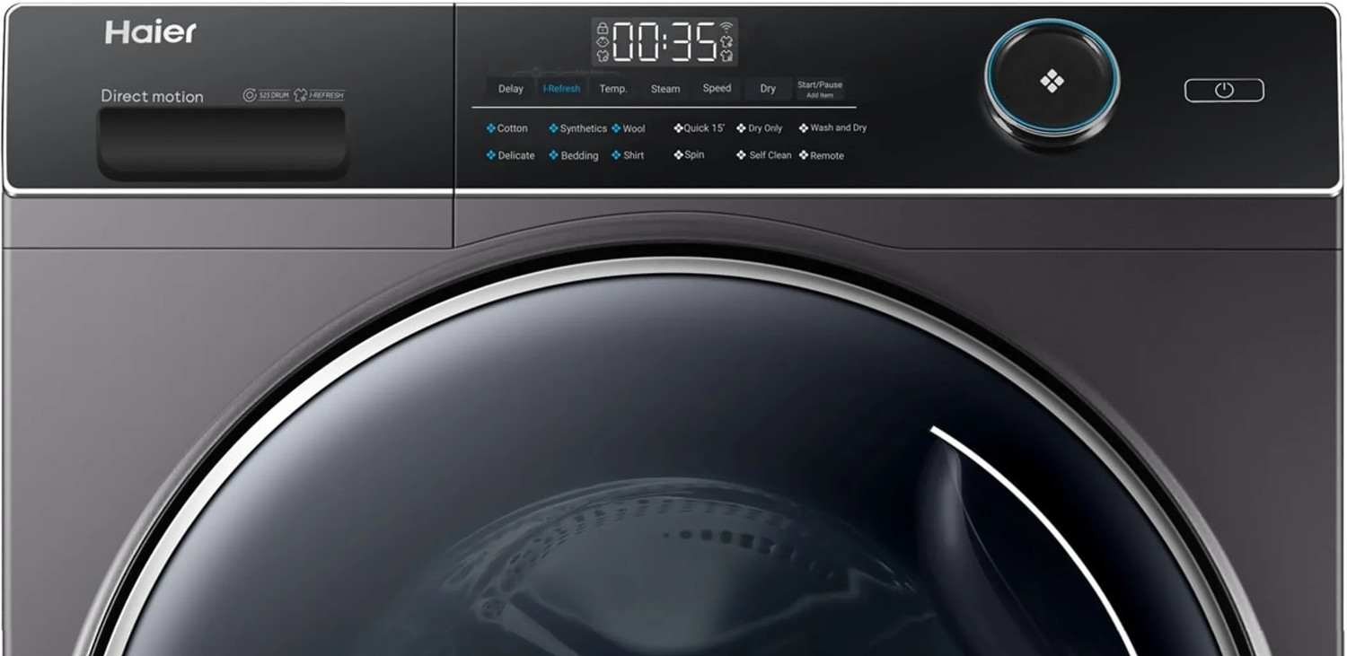 Image of Haier 10.5 kg Fully Automatic Front Load Washing Machine with In-built Heater Black