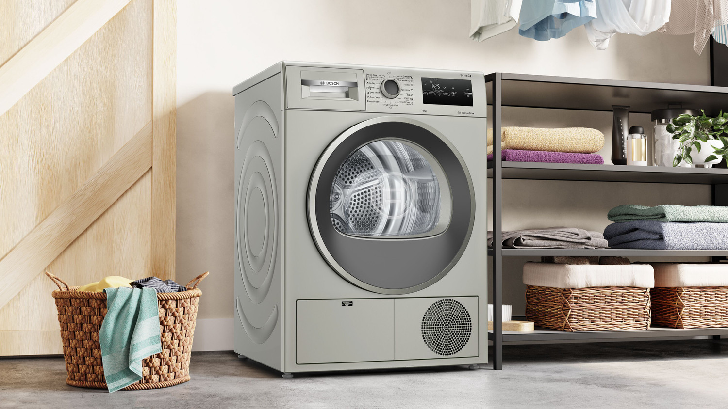 Image of BOSCH 8 kg Dryer with In-built Heater Silver