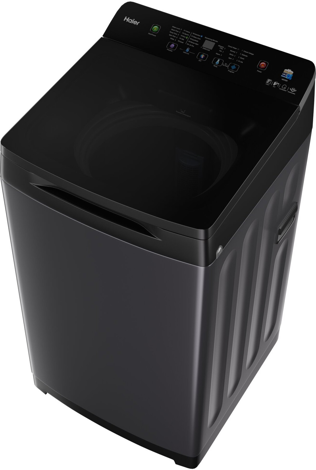 Image of Haier 9 kg Fully Automatic Top Load Washing Machine with In-built Heater Black