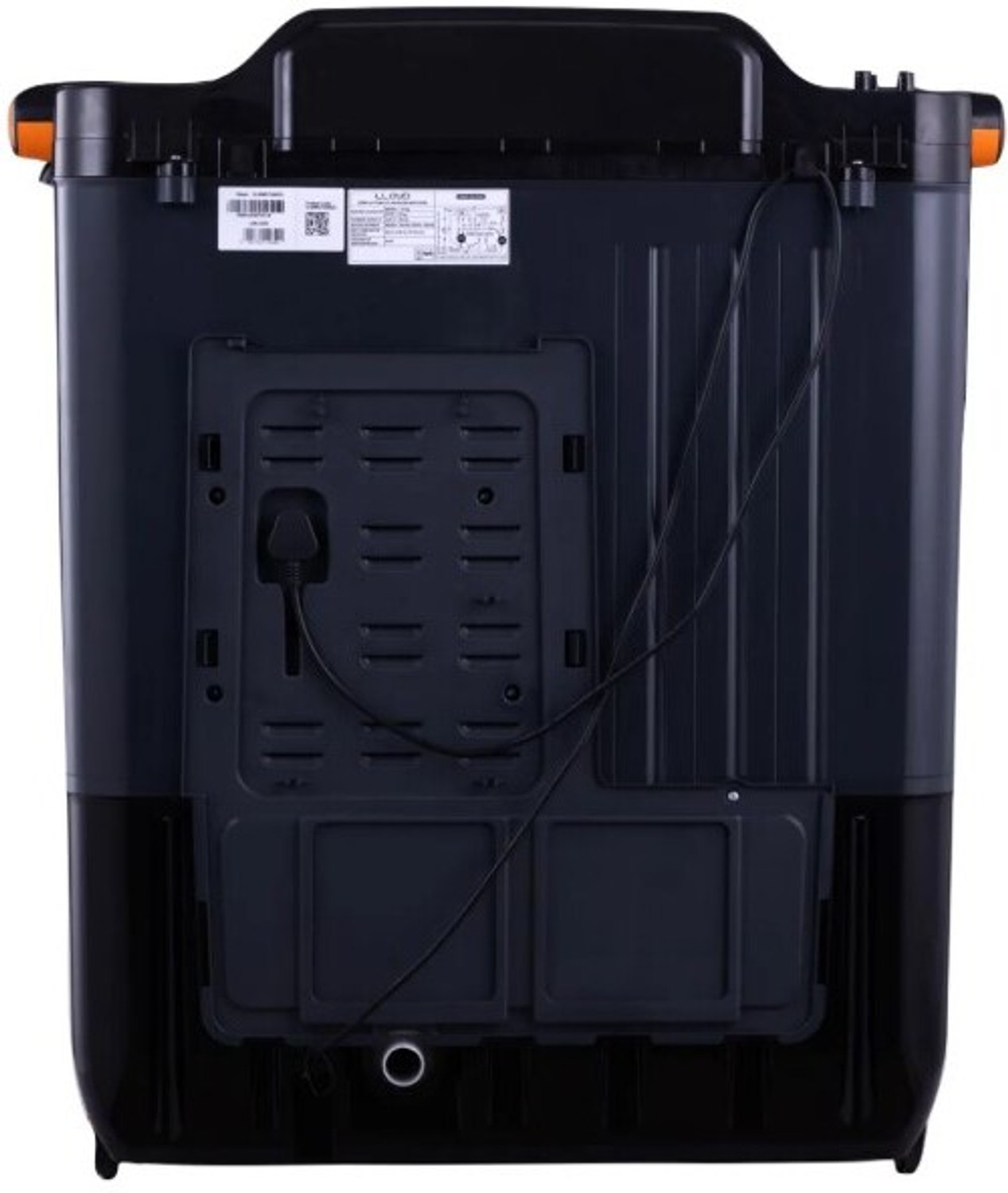 Image of Lloyd 7.5 kg Semi Automatic Top Load Washing Machine Black