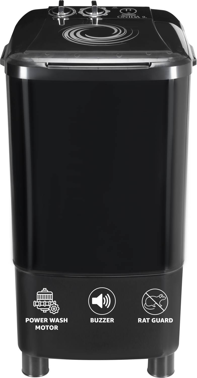 ONIDA 9 kg Washer only Black (W90GR CYCOLNE BLACK)
