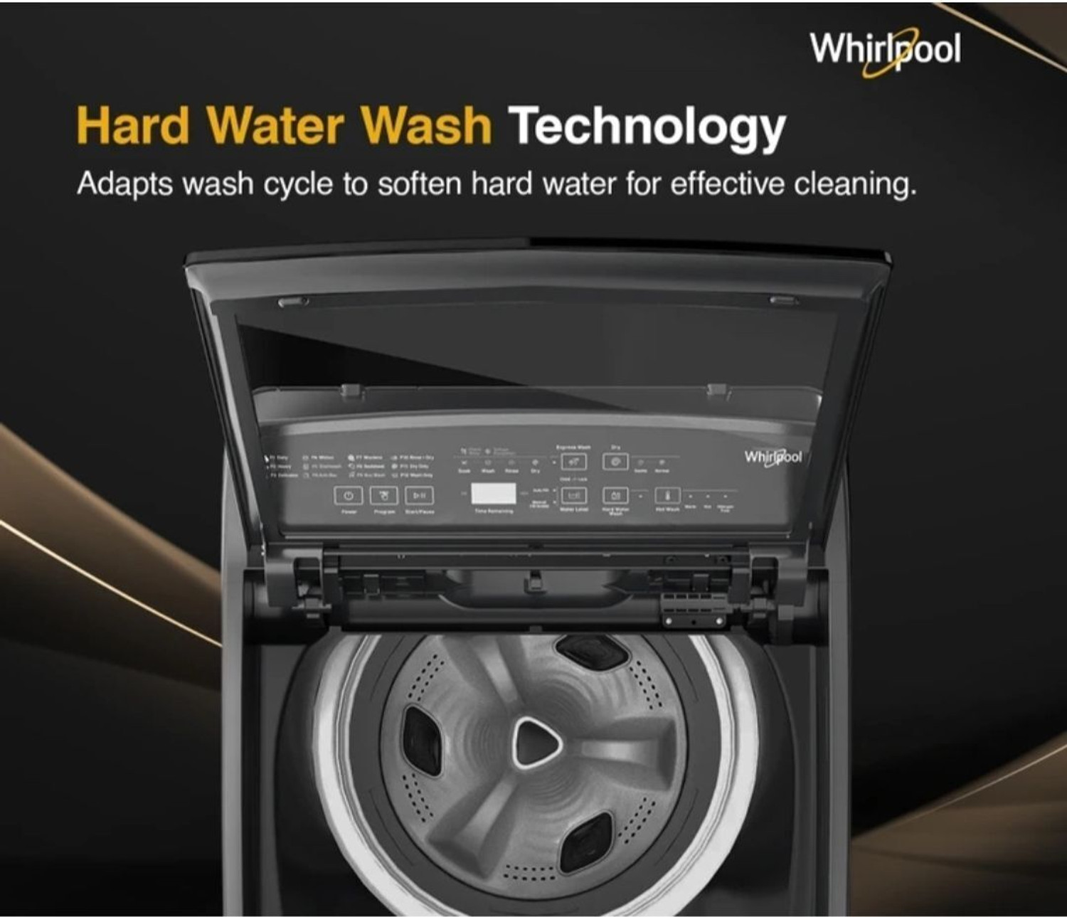 Image of Whirlpool 7.5 kg Fully Automatic Top Load Washing Machine with In-built Heater Grey