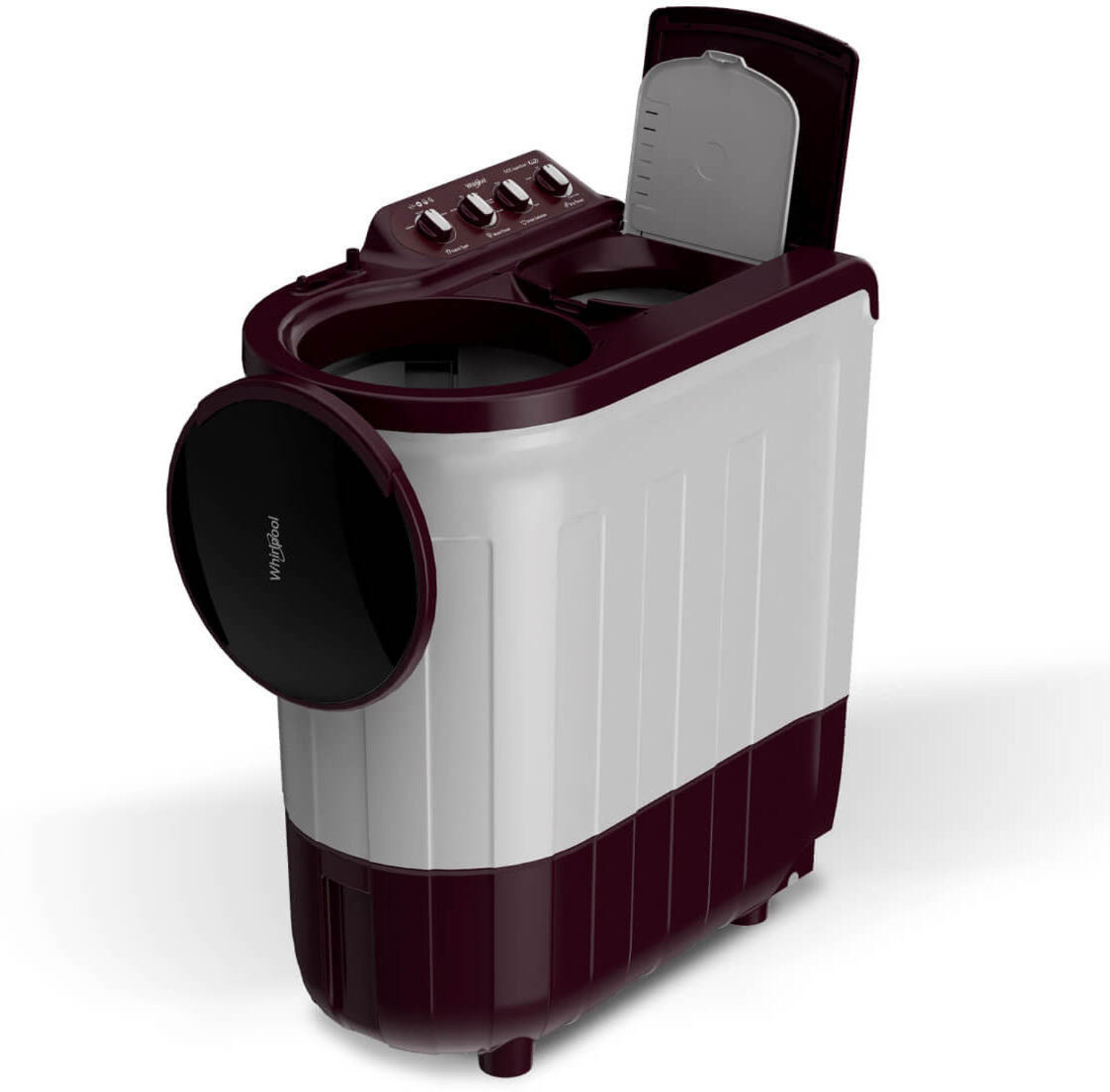 Image of Whirlpool 7 kg Semi Automatic Top Load Washing Machine Maroon, White