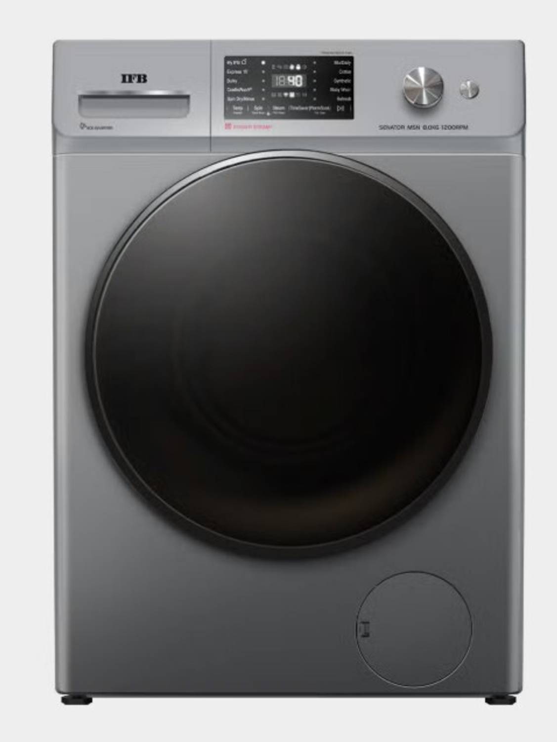 IFB 8 kg Fully Automatic Front Load Washing Machine with In-built Heater Silver