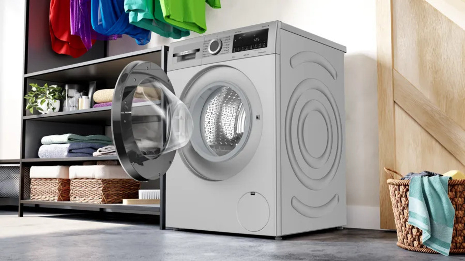 Image of BOSCH 8 kg Fully Automatic Front Load with In-built Heater Silver (WGA1340SIN)