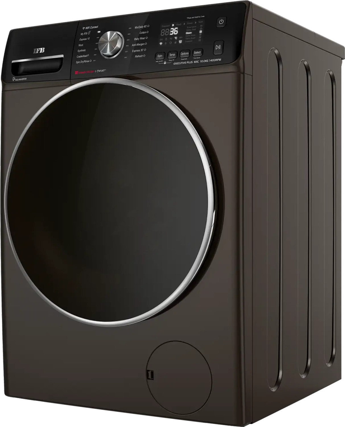 Image of IFB 10 kg Fully Automatic Front Load Washing Machine with In-built Heater Black