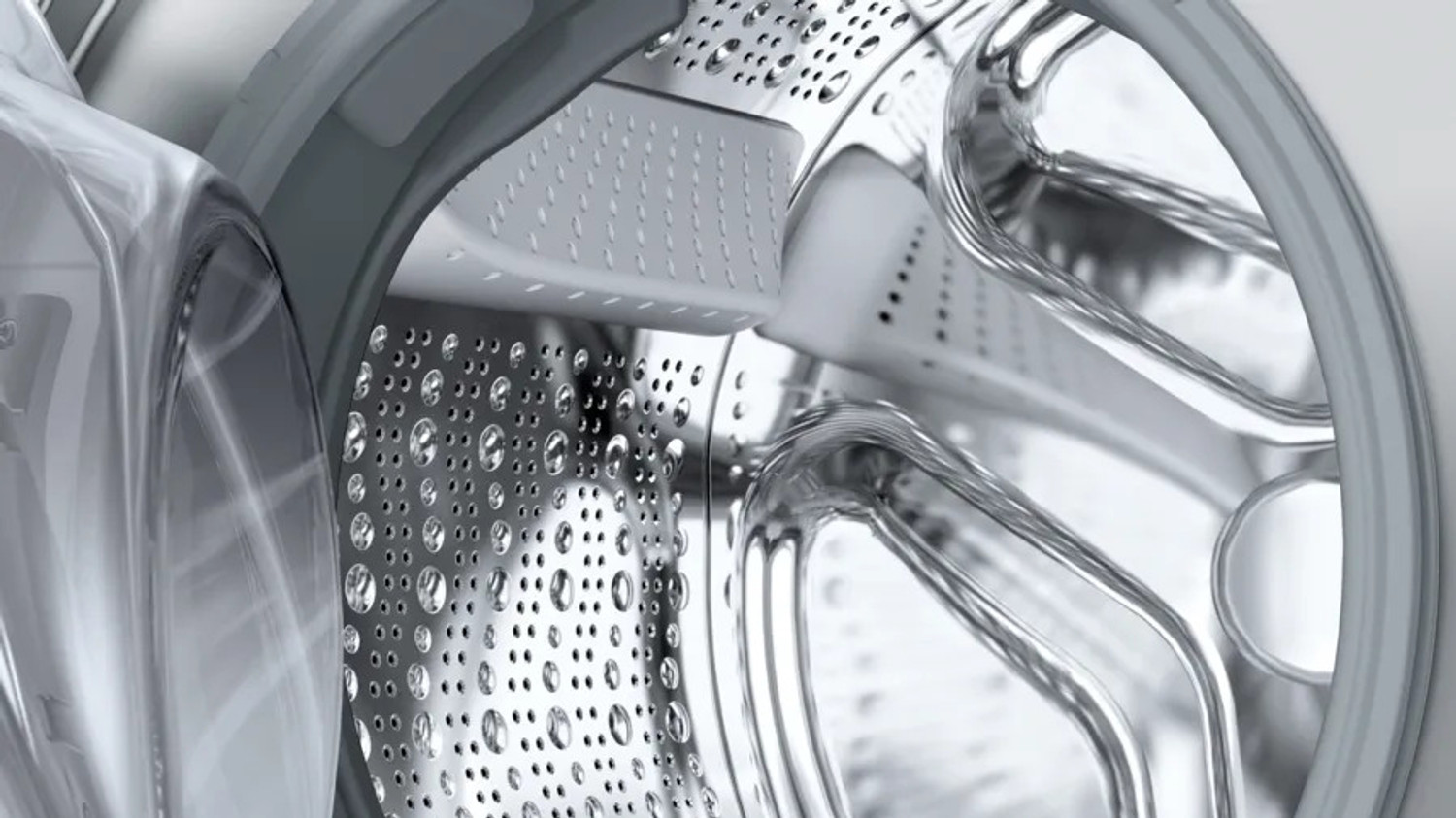 Image of BOSCH 8 kg Fully Automatic Front Load Washing Machine with In-built Heater Silver