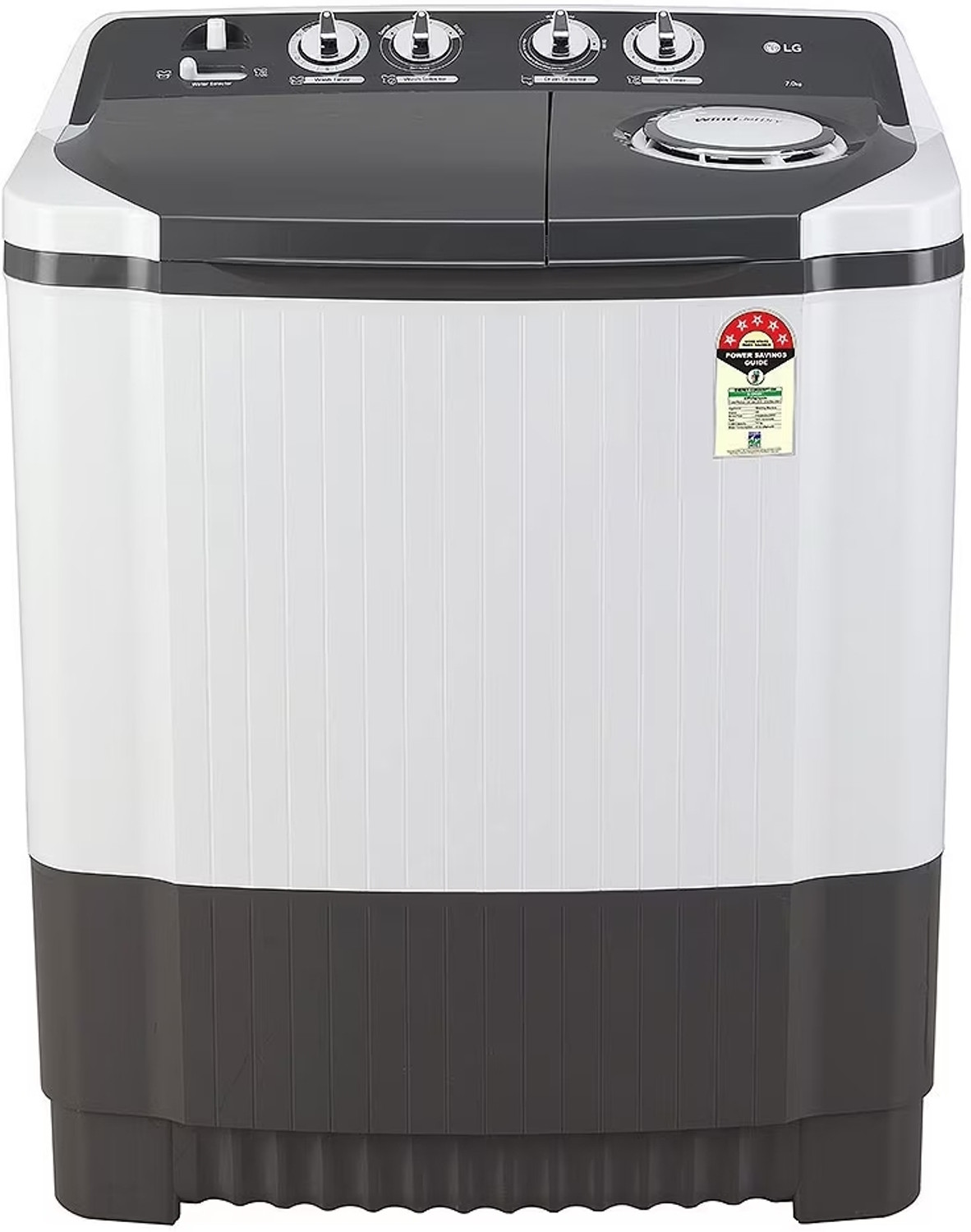 Image of LG 7.5 kg Semi Automatic Top Load Washing Machine Grey