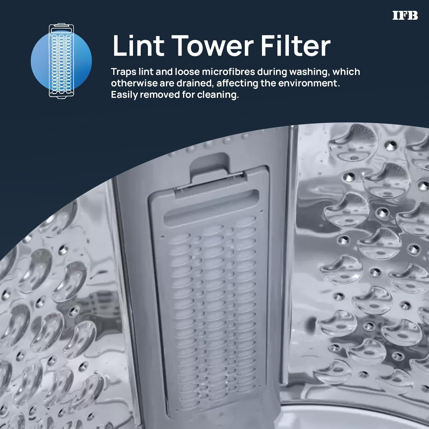 Image of IFB 9 kg Fully Automatic Top Load Washing Machine with In-built Heater Black