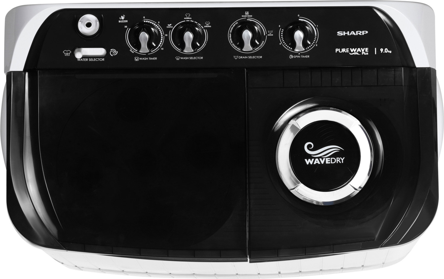 Image of Sharp 9 kg Semi Automatic Top Load Washing Machine Grey
