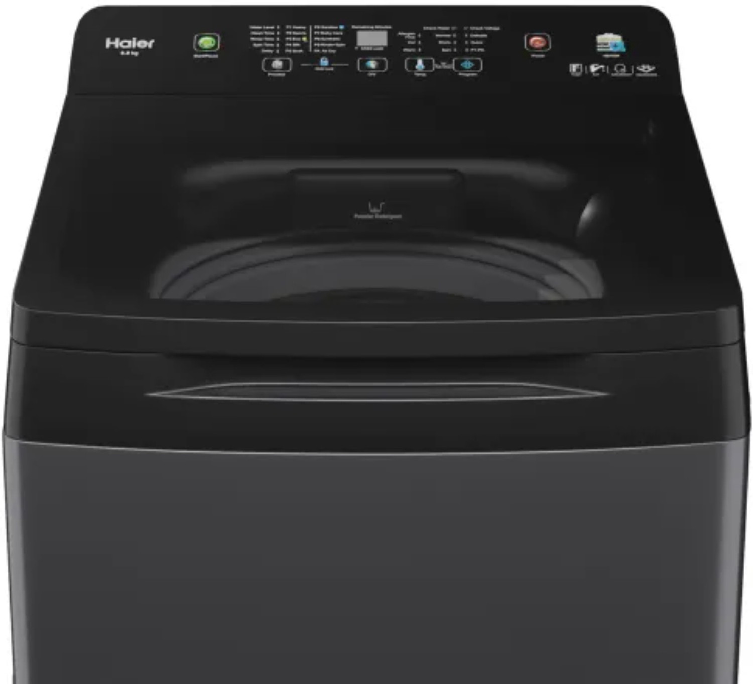 Image of Haier 10.5 kg Fully Automatic Top Load Washing Machine with In-built Heater Black