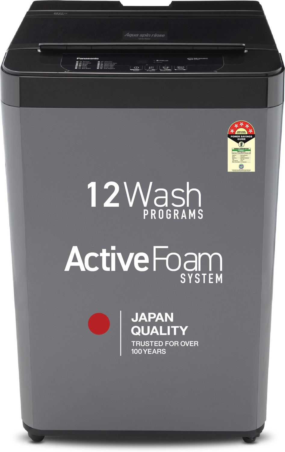 Image of Panasonic 6.5 kg Fully Automatic Top Load Washing Machine Grey