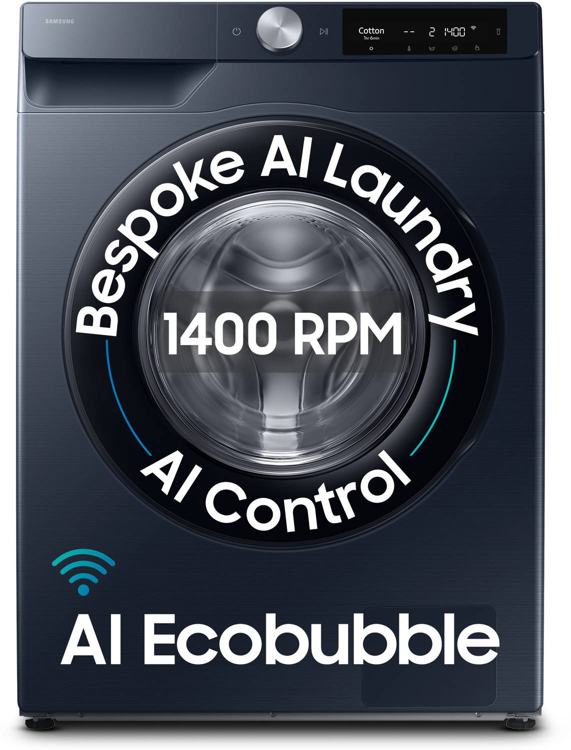 Samsung 12 kg 5 Star, AI Control, AI Ecobubble, Super Speed, Wi-Fi, Hygiene Steam, Digital Inverter Motor Fully Automatic Front Load Washing Machine with In-built Heater Black, Blue price history chart and lowest price
